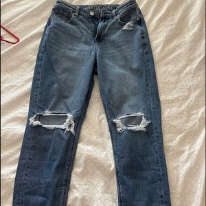 American Eagle Ripped Mom Jeans